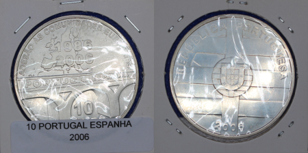 10 euros 20 aniversario c.u. portugal espanha 
